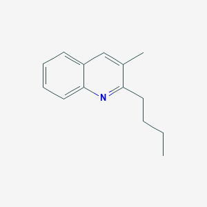 molecular formula C14H17N B072661 2-Butyl-3-methylquinoline CAS No. 1531-62-0