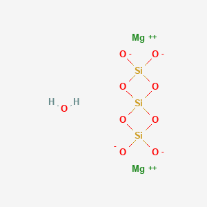 molecular formula H2Mg2O9Si3 B072672 Magnesium silicate hydrate CAS No. 1343-90-4
