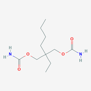 molecular formula C11H22N2O4 B072676 1,3-Propanediol, 2-butyl-2-ethyl-, dicarbamate CAS No. 1471-51-8
