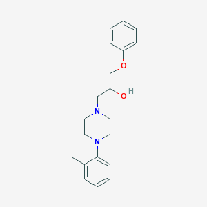 molecular formula C20H26N2O2 B072677 1-[4-(2-Methylphenyl)piperazin-1-yl]-3-phenoxypropan-2-ol CAS No. 1166-06-9