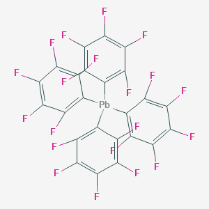 molecular formula C24F20Pb B072682 Plumbane, tetrakis(pentafluorophenyl)- CAS No. 1111-02-0