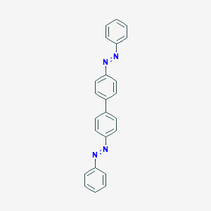 molecular formula C24H18N4 B072683 Biphenyl, 4,4'-bis(phenylazo)- CAS No. 1174-10-3