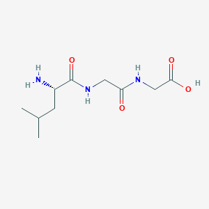 molecular formula C10H19N3O4 B072699 亮氨酰-甘氨酰-甘氨酸 CAS No. 1187-50-4