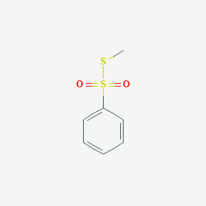 molecular formula C7H8O2S2 B072700 Methylsulfanylsulfonylbenzene CAS No. 1125-25-3