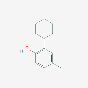 molecular formula C13H18O B072701 2-环己基-4-甲基苯酚 CAS No. 1596-09-4