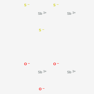 molecular formula O3S3Sb4 B072713 Antimony oxide sulfide CAS No. 1333-30-8
