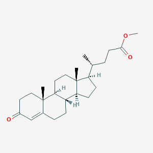 molecular formula C25H38O3 B072716 3-Oxochol-4-en-24-oic acid methyl ester CAS No. 1452-33-1