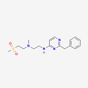 molecular formula C17H24N4O2S B7273509 N-(2-benzylpyrimidin-4-yl)-N'-methyl-N'-(2-methylsulfonylethyl)ethane-1,2-diamine 