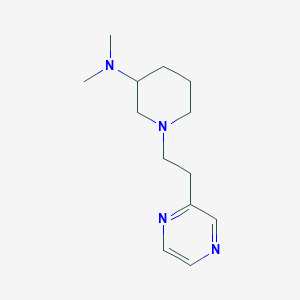 molecular formula C13H22N4 B7273880 N,N-dimethyl-1-(2-pyrazin-2-ylethyl)piperidin-3-amine 
