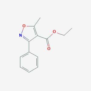 molecular formula C13H13NO3 B072748 5-甲基-3-苯基异噁唑-4-羧酸乙酯 CAS No. 1143-82-4
