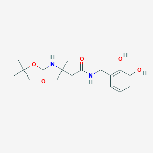 molecular formula C17H26N2O5 B7274974 tert-butyl N-[4-[(2,3-dihydroxyphenyl)methylamino]-2-methyl-4-oxobutan-2-yl]carbamate 
