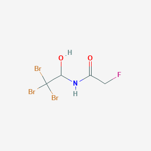 molecular formula C4H5Br3FNO2 B072758 2-fluoro-N-(2,2,2-tribromo-1-hydroxyethyl)acetamide CAS No. 1187-66-2