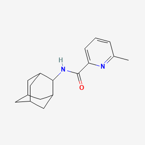 molecular formula C17H22N2O B7276095 N-(2-adamantyl)-6-methylpyridine-2-carboxamide 