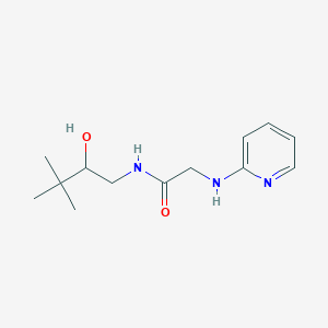 molecular formula C13H21N3O2 B7276366 N-(2-hydroxy-3,3-dimethylbutyl)-2-(pyridin-2-ylamino)acetamide 