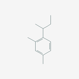 molecular formula C12H18 B072766 Benzene, 2,4-dimethyl-1-(1-methylpropyl)- CAS No. 1483-60-9