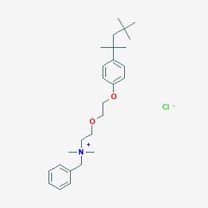 molecular formula C27H42NO2.Cl<br>C27H42ClNO2 B072770 Benzethonium chloride CAS No. 1313-08-2