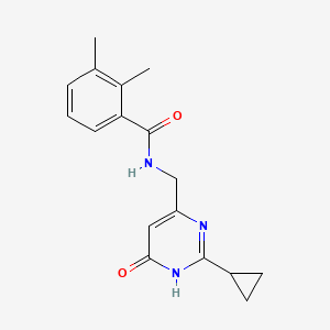 molecular formula C17H19N3O2 B7277147 N-[(2-cyclopropyl-6-oxo-1H-pyrimidin-4-yl)methyl]-2,3-dimethylbenzamide 