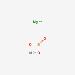 molecular formula Al2F30Mg2Si5 B072777 Silicic acid, aluminum magnesium salt CAS No. 1327-43-1