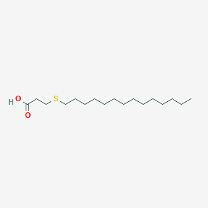 B072784 1-(Carboxyethylthio)tetradecane CAS No. 1462-53-9