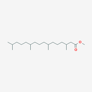 molecular formula C21H42O2 B072788 Hexadecanoic acid, 3,7,11,15-tetramethyl-, methyl ester CAS No. 1118-77-0