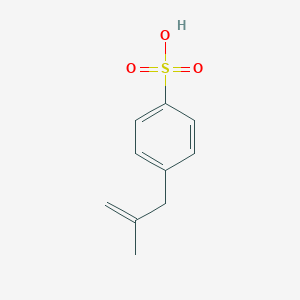 molecular formula C10H11NaO4S B072792 Benzenesulfonic acid, 4-[(2-methyl-2-propenyl)oxy]-, sodium salt CAS No. 1208-67-9