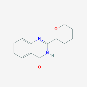 molecular formula C13H14N2O2 B7279203 2-(oxan-2-yl)-3H-quinazolin-4-one 