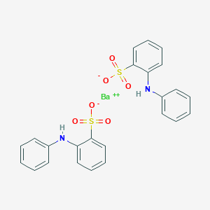 molecular formula C24H20BaN2O6S2 B072795 Barium anilinobenzenesulphonate CAS No. 1300-92-1