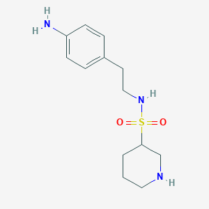 molecular formula C13H21N3O2S B7279734 N-[2-(4-aminophenyl)ethyl]piperidine-3-sulfonamide 