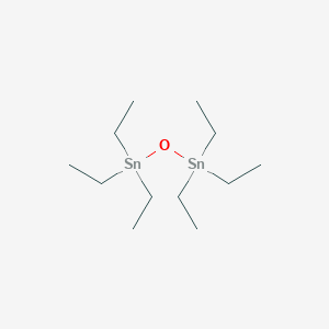 molecular formula C12H30OSn2 B072802 Distannoxane, hexaethyl- CAS No. 1112-63-6