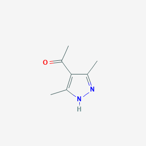 molecular formula C7H10N2O B072813 1-(3,5-dimethyl-1H-pyrazol-4-yl)ethanone CAS No. 1123-48-4