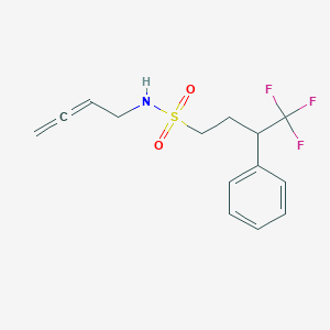 molecular formula C14H16F3NO2S B7281596 CID 136561858 