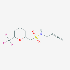 molecular formula C11H16F3NO3S B7281606 CID 136561864 