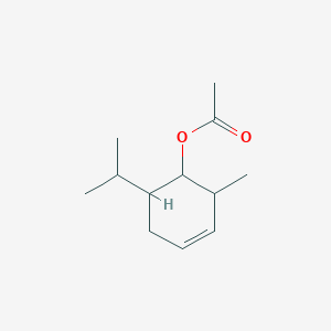 molecular formula C12H20O2 B072828 5-(Isopropyl)-2-methylcyclohexen-1-yl acetate CAS No. 1335-18-8