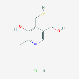 molecular formula C8H12ClNO2S B072829 盐酸 4-巯基吡哆醇 CAS No. 1198-26-1