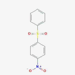 molecular formula C12H9NO4S B072835 1-Nitro-4-(phenylsulfonyl)benzene CAS No. 1146-39-0