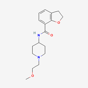 molecular formula C17H24N2O3 B7284097 N-[1-(2-methoxyethyl)piperidin-4-yl]-2,3-dihydro-1-benzofuran-7-carboxamide 
