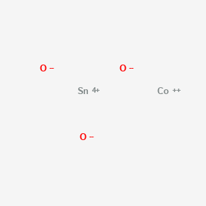 molecular formula CoO3Sn B072841 Cobalt tin oxide (CoSnO3) CAS No. 1345-19-3