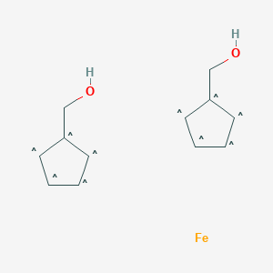 molecular formula C12H14FeO2 B072843 Cyclopentylmethanol;iron CAS No. 1291-48-1