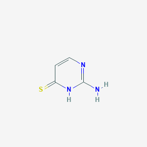 molecular formula C4H5N3S B072844 2-amino-1H-pyrimidine-6-thione CAS No. 1193-27-7