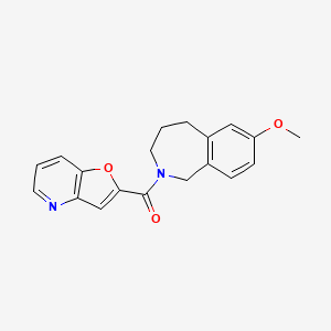 molecular formula C19H18N2O3 B7285441 Furo[3,2-b]pyridin-2-yl-(7-methoxy-1,3,4,5-tetrahydro-2-benzazepin-2-yl)methanone 
