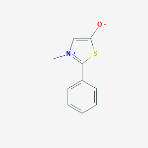 molecular formula C10H9NOS B072860 3-Methyl-2-phenyl-1,3-thiazol-3-ium-5-olate CAS No. 1280-28-0
