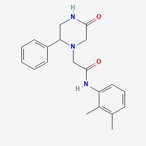 molecular formula C20H23N3O2 B7286780 N-(2,3-dimethylphenyl)-2-(5-oxo-2-phenylpiperazin-1-yl)acetamide 