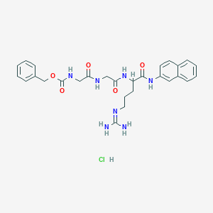 molecular formula C28H34ClN7O5 B072870 Z-Gly-Gly-Arg-betana hydrochloride CAS No. 1442-79-1