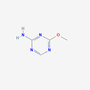 molecular formula C4H6N4O B072871 4-Methoxy-1,3,5-triazin-2-amine CAS No. 1122-73-2