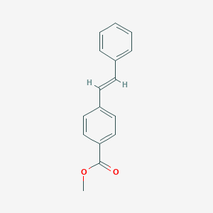 molecular formula C16H14O2 B072873 4-(Methoxycarbonyl)stilbene CAS No. 1149-18-4