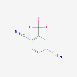 molecular formula C9H3F3N2 B072874 2-Trifluoromethyl-terephthalonitrile CAS No. 1483-44-9