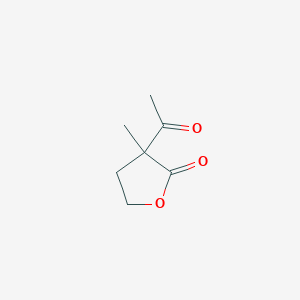 molecular formula C7H10O3 B072876 3-acetyl-3-methyldihydrofuran-2(3H)-one CAS No. 1123-19-9