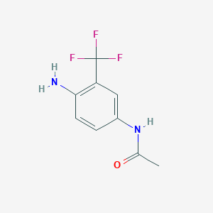 molecular formula C9H9F3N2O B072877 N-(4-Amino-3-(trifluoromethyl)phenyl)acetamide CAS No. 1579-89-1