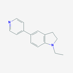 molecular formula C15H16N2 B072885 1-Ethyl-5-(4-pyridinyl)indoline CAS No. 1453-85-6