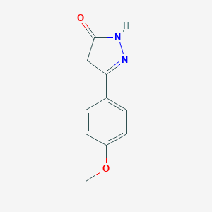 molecular formula C10H10N2O2 B072894 5-(4-甲氧基苯基)-2,4-二氢-3H-吡唑-3-酮 CAS No. 1578-89-8